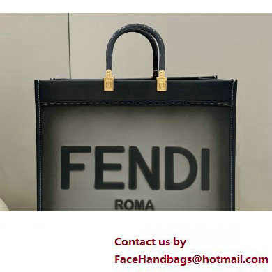 Fendi Sunshine Large Shopper Tote Bag Graduated Gray