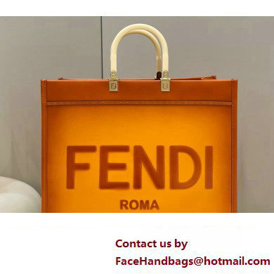 Fendi Sunshine Large Shopper Tote Bag Graduated Orange - Click Image to Close