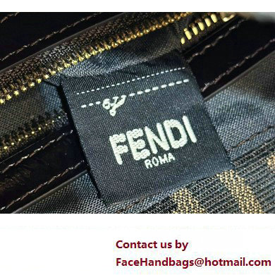 Fendi Vintage Hobo Bag in Brown jacquard FF fabric 8320