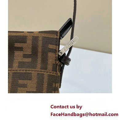 Fendi Vintage Hobo Bag in Brown jacquard FF fabric 8332