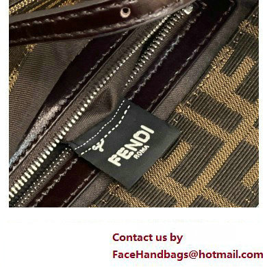 Fendi Vintage Mini Tote Bag in Brown jacquard FF fabric 8316s