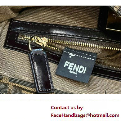 Fendi Vintage Shoulder Bag in Brown jacquard FF fabric 8333