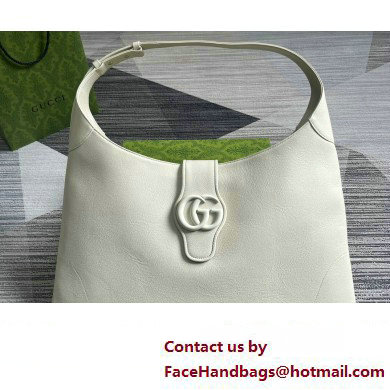 Gucci Aphrodite large shoulder bag 772483 leather White with Brass hardware 2024