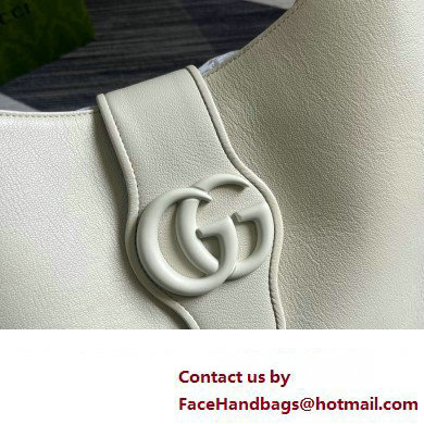 Gucci Aphrodite large shoulder bag 772483 leather White with Brass hardware 2024