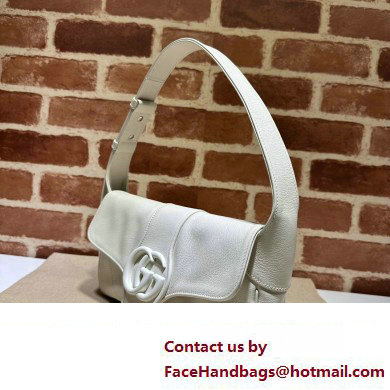 Gucci Aphrodite small shoulder bag 767226 leather White with Brass hardware 2024