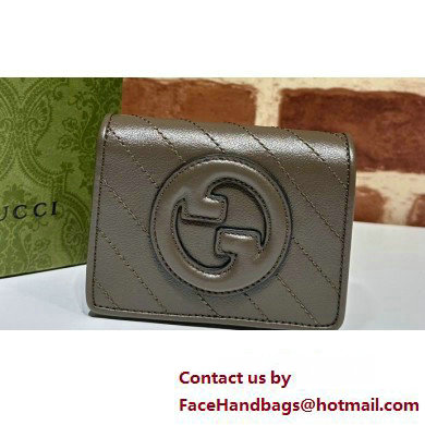 Gucci Blondie card case wallet 760317 Brown - Click Image to Close