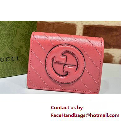 Gucci Blondie card case wallet 760317 Pink - Click Image to Close