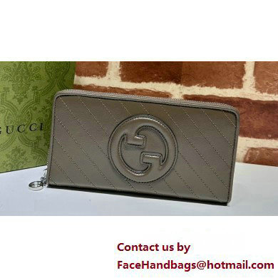 Gucci Blondie zip-around wallet 760312 Brown - Click Image to Close