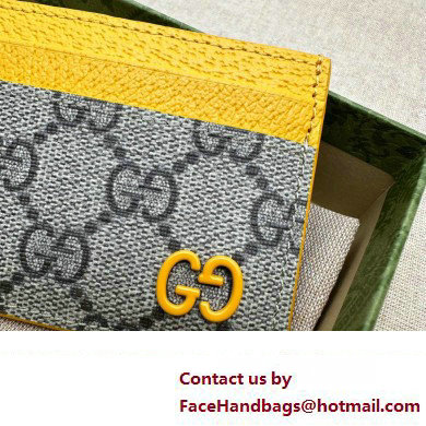 Gucci Card case with GG detail 768248 Beige/Yellow