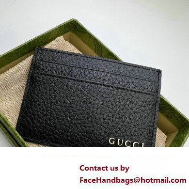 Gucci Card case with Gucci logo 771157 in Black leather