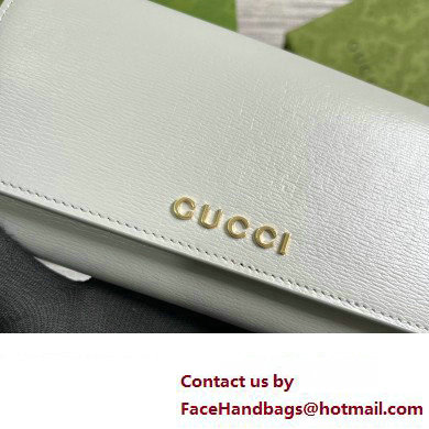 Gucci Continental wallet with Gucci script 772638 leather Light Gray 2024