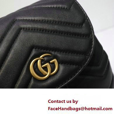 Gucci GG Marmont Rucksack Backpack Bag 528129 Black