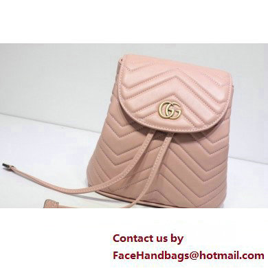 Gucci GG Marmont Rucksack Backpack Bag 528129 Pink