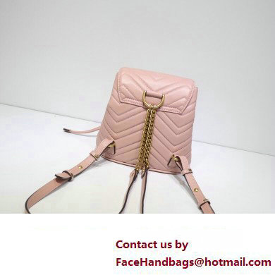 Gucci GG Marmont Rucksack Backpack Bag 528129 Pink