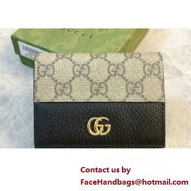 Gucci GG Marmont card case wallet 658610 Black