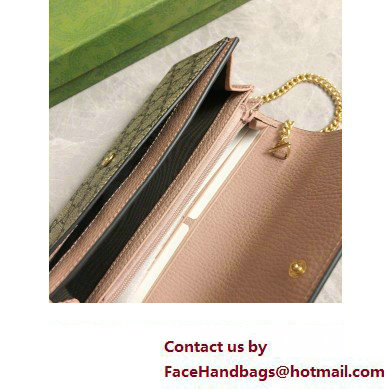 Gucci GG Marmont chain wallet 546585 Pink