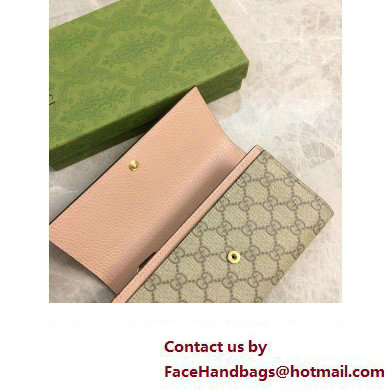 Gucci GG Marmont continental wallet 456116 Pink