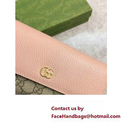 Gucci GG Marmont continental wallet 456116 Pink