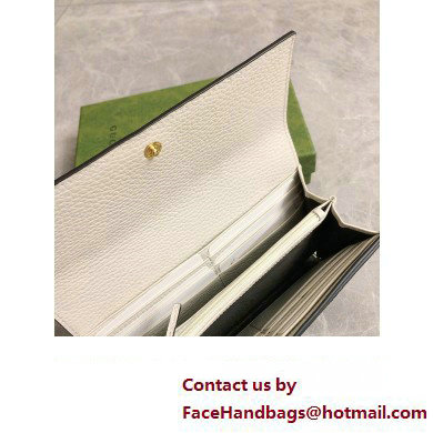 Gucci GG Marmont continental wallet 456116 White