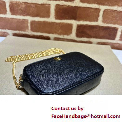 Gucci GG Marmont mini shoulder bag 772759 leather Black