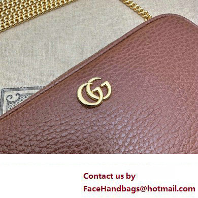 Gucci GG Marmont mini shoulder bag 772759 leather Brown