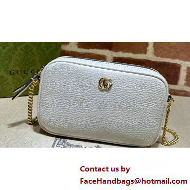 Gucci GG Marmont mini shoulder bag 772759 leather White - Click Image to Close