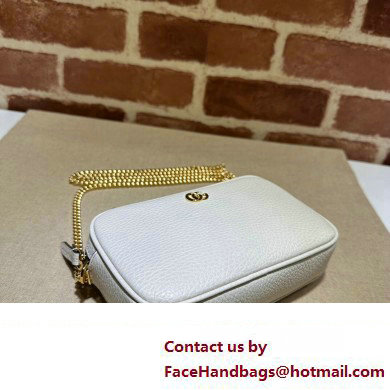 Gucci GG Marmont mini shoulder bag 772759 leather White