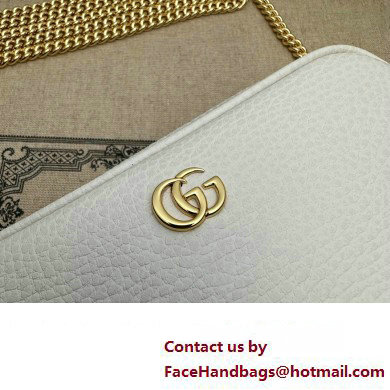 Gucci GG Marmont mini shoulder bag 772759 leather White