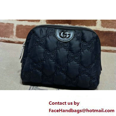 Gucci GG Matelasse beauty case bag 726047 Nylon Black