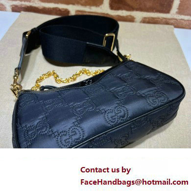 Gucci GG Matelasse handbag 735049 Nylon Black