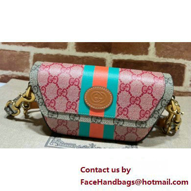 Gucci GG Supreme Web top handle mini bag 723762 Multicolour 2024 - Click Image to Close