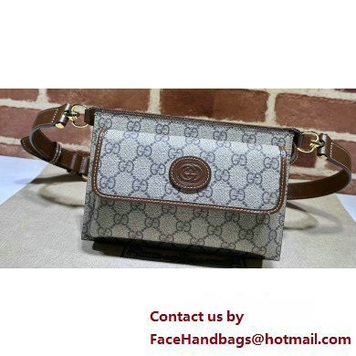 Gucci GG belt bag with Interlocking G 746300 beige and ebony Supreme 2024