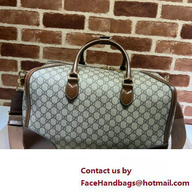 Gucci GG canvas Duffle bag with Interlocking G 696014 Beige 2023