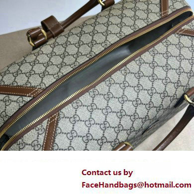 Gucci GG canvas Duffle bag with Interlocking G 696014 Beige 2023