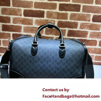 Gucci GG canvas Duffle bag with Interlocking G 696014 Black 2023