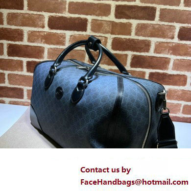 Gucci GG canvas Duffle bag with Interlocking G 696014 Black 2023