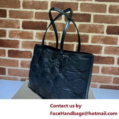 Gucci GG matelasse medium tote bag 631685 Nylon Black