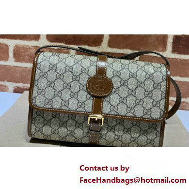 Gucci GG messenger bag with Interlocking G 745679 Beige - Click Image to Close