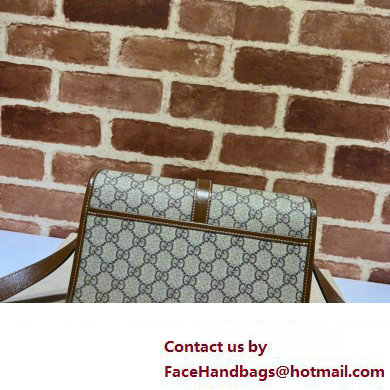 Gucci GG messenger bag with Interlocking G 745679 Beige