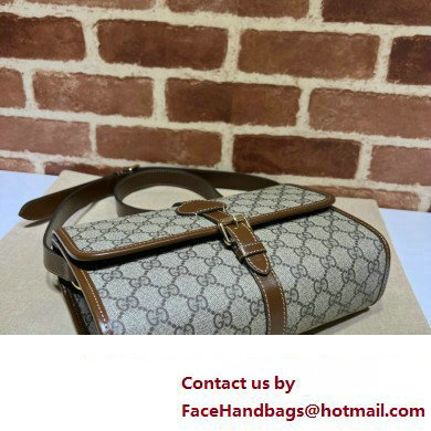 Gucci GG messenger bag with Interlocking G 745679 Beige