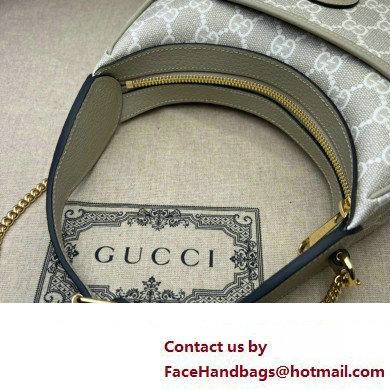 Gucci Half-moon-shaped mini bag with Interlocking G 726843 GG canvas Oatmeal