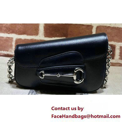 Gucci Horsebit 1955 Mini shoulder bag 774209 Leather Black - Click Image to Close