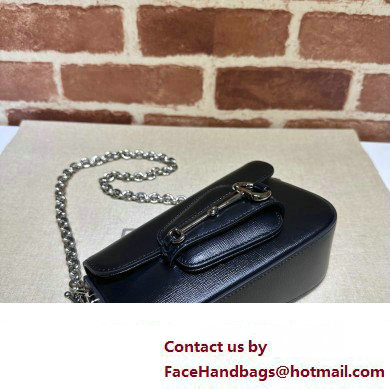 Gucci Horsebit 1955 Mini shoulder bag 774209 Leather Black