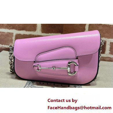 Gucci Horsebit 1955 Mini shoulder bag 774209 Leather Pink