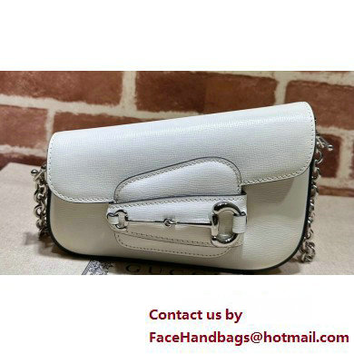 Gucci Horsebit 1955 Mini shoulder bag 774209 Leather White - Click Image to Close