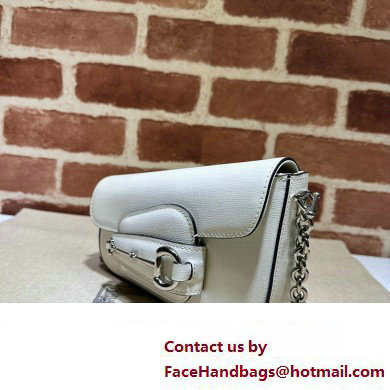 Gucci Horsebit 1955 Mini shoulder bag 774209 Leather White