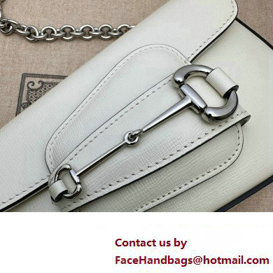 Gucci Horsebit 1955 Mini shoulder bag 774209 Leather White