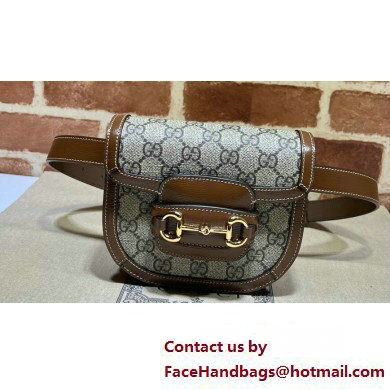 Gucci Horsebit 1955 rounded belt bag 760198 GG Canvas 2024