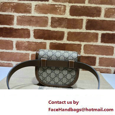 Gucci Horsebit 1955 rounded belt bag 760198 GG Canvas 2024