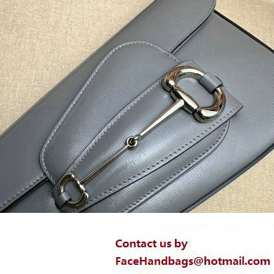 Gucci Horsebit 1955 small shoulder bag 764155 leather Gray